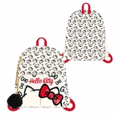 Hello kitty - head - sac à dos pompon