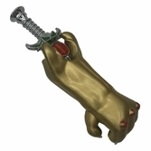 Cosmocats prop réplique 1/1 sword of omens and claw shield 15 cm