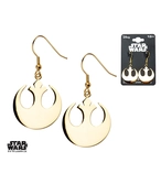 STAR WARS - Boucles d'oreilles Femme Métal Doré Symbole Rebelle