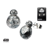 STAR WARS - Boucles d'Oreilles Inox BB-8 Droid 3D