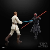 Star wars episode i black series pack 3 figurines qui-gon jinn, darth maul, obi-wan kenobi 15 cm