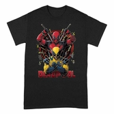 Deadpool t-shirt deadpool and wolverine pose (l)