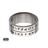STAR WARS - Bague Homme Inox Aurebesh - Taille 62