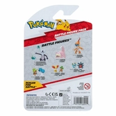 Pokémon pack 2 figurines battle figure first partner set feunnec, manzaï 5 cm