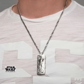 STAR WARS - Pendentif Homme en acier inoxydable Han Solo Carbonite