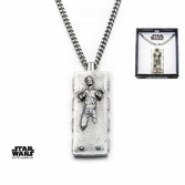 STAR WARS - Pendentif Homme en acier inoxydable Han Solo Carbonite