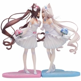 Nekopara statuette pvc 1/7 nekopara chocola & vanilla dream of eden ver. 23 cm