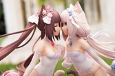 Nekopara statuette pvc 1/7 nekopara chocola & vanilla dream of eden ver. 23 cm