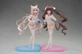 Nekopara statuette pvc 1/7 nekopara chocola & vanilla dream of eden ver. 23 cm