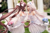 Nekopara statuette pvc 1/7 nekopara chocola & vanilla dream of eden ver. 23 cm