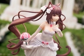 Nekopara statuette pvc 1/7 nekopara chocola dream of eden ver. 23 cm