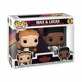 Stranger things pack 2 pop! animation vinyl figurines max & lucas 9 cm
