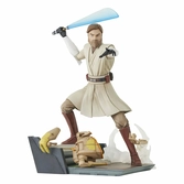 Star wars: the clone wars deluxe gallery statuette general obi-wan kenobi 23 cm