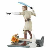 Star wars: the clone wars deluxe gallery statuette general obi-wan kenobi 23 cm