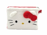 Hello kitty & kuromi - trousse peluche réversible