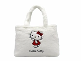 Hello kitty - sac à main fourrure - large 40x27x7cm