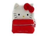 Hello kitty - sac à dos fourrure - 30x14x22cm