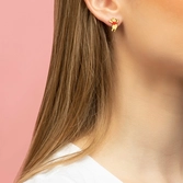 Disney - winnie & porcinet - 1 paire de clous d'oreilles en argent