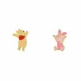 Disney - winnie & porcinet - 1 paire de clous d'oreilles en argent
