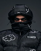 Naruto doudoune akatsuki blanc (m)