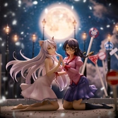 Nekomonogatari monogatari series statuettes pvc tsubasa hanekawa set (re-run) 19 cm