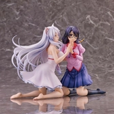 Nekomonogatari monogatari series statuettes pvc tsubasa hanekawa set (re-run) 19 cm