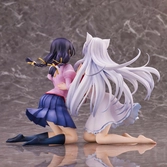 Nekomonogatari monogatari series statuettes pvc tsubasa hanekawa set (re-run) 19 cm