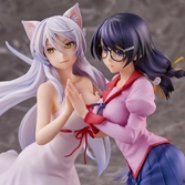 Nekomonogatari monogatari series statuettes pvc tsubasa hanekawa set (re-run) 19 cm
