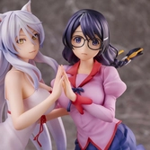 Nekomonogatari monogatari series statuettes pvc tsubasa hanekawa set (re-run) 19 cm