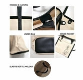 Stitch & angel - sac bandoulière en toile - 35x31x20cm