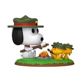 Peanuts pop! deluxe vinyl figurine snoopy w/ws(camping) 9 cm