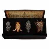 Elder scrolls v skyrim -set 4 masques de prêtre dragon edition limitée