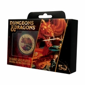Donjons & dragons - 50th - pièce plaqué or 24k edition limitée