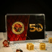 Donjons & dragons - 50th - pièce plaqué or 24k edition limitée