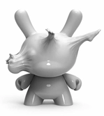Dunny: breaking free 8 inch resin art figure by whatshisname - white edition