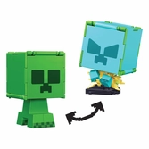 Minecraft figurine flippin creeper & creeper chargé