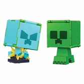 Minecraft figurine flippin creeper & creeper chargé