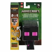 Minecraft figurine flippin enderman & bloc de gazon