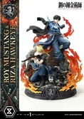 Fullmetal alchemist statuette concept masterline 1/6 roy mustang & riza hawkeye regular version 50 cm