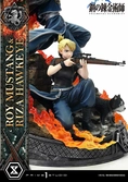 Fullmetal alchemist statuette concept masterline 1/6 roy mustang & riza hawkeye regular version 50 cm