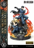 Fullmetal alchemist statuette concept masterline 1/6 roy mustang & riza hawkeye deluxe bonus version 50 cm