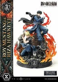 Fullmetal alchemist statuette concept masterline 1/6 roy mustang & riza hawkeye deluxe bonus version 50 cm