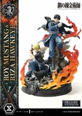 Fullmetal alchemist statuette concept masterline 1/6 roy mustang & riza hawkeye deluxe bonus version 50 cm