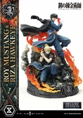 Fullmetal alchemist statuette concept masterline 1/6 roy mustang & riza hawkeye deluxe bonus version 50 cm