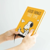 Snoopy - lazy days - notebook premium + stickers - format a5