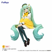 Hatsune miku statuette pvc noodle stopper flower fairy lily white ver. 14 cm