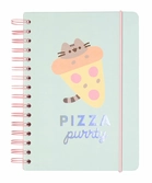 Pusheen - pizza purrty - notebook - format a5