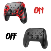 Manette switch/pc sans fil rgb - horreur