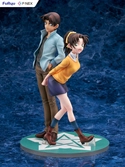 Détective conan f:nex statuette pvc 1/7 heiji hattori & kazuha toyama 26 cm