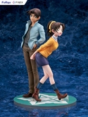 Détective conan f:nex statuette pvc 1/7 heiji hattori & kazuha toyama 26 cm